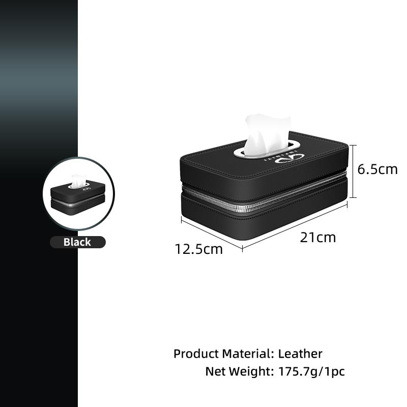 Car Seatback Tissue Box Paper Storage Bag Napkin Holder For Infiniti Q50 FX35 Q30 G37 Q70 QX70 G35 Q60 QX50 QX60 QX80 QX30 UU555