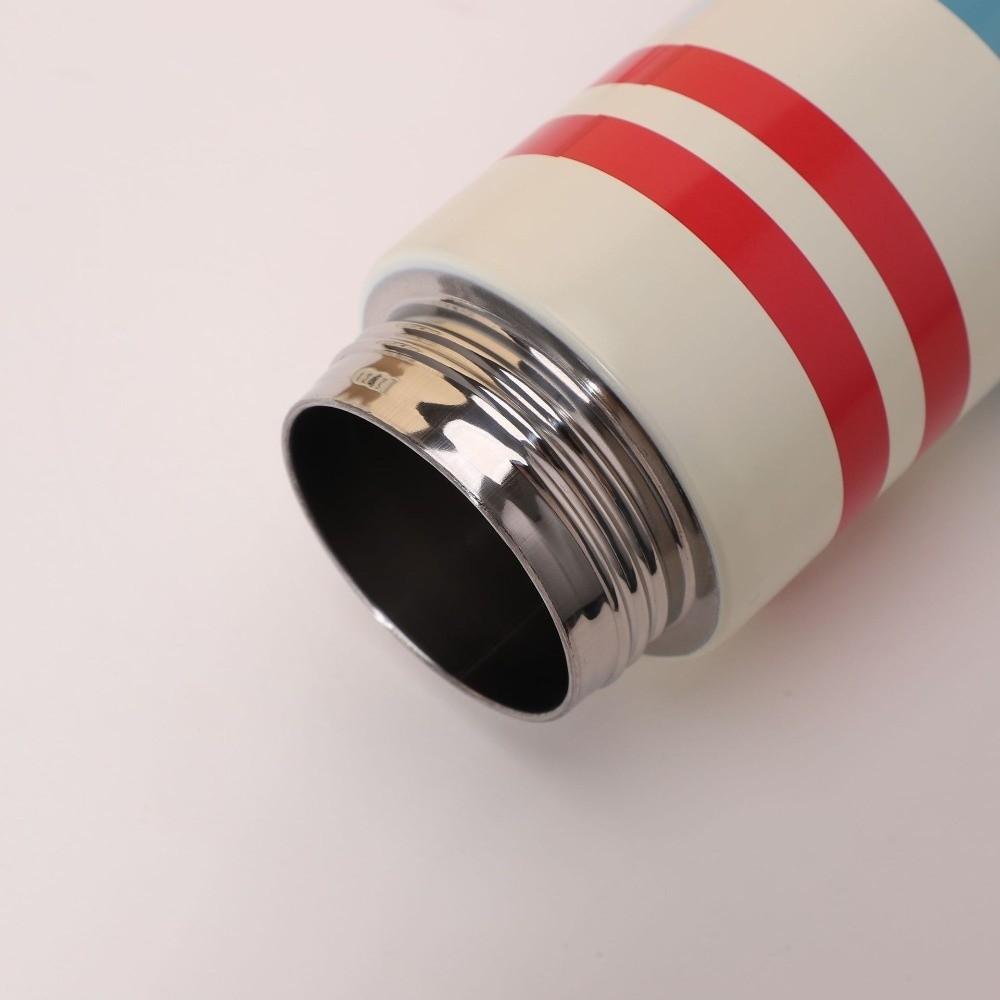 Elegant Stainless Steel Thermos Mug Portable Thermos Cup Dust Proof Vacuum Tea Cup  Office
