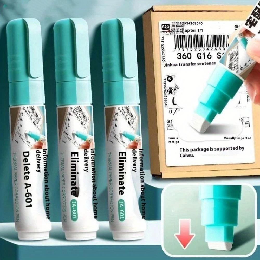 Portable Thermal Paper Erasing Pen Durable Shipping Labels Bills Pen Express Delivery Information