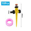 0~360° Drehbarer Sprenger 1/2" Außengewinde Düse Verstellbar Im Boden Stechend Sprinkler Garten Rasenbewässerung 5/10 Stück