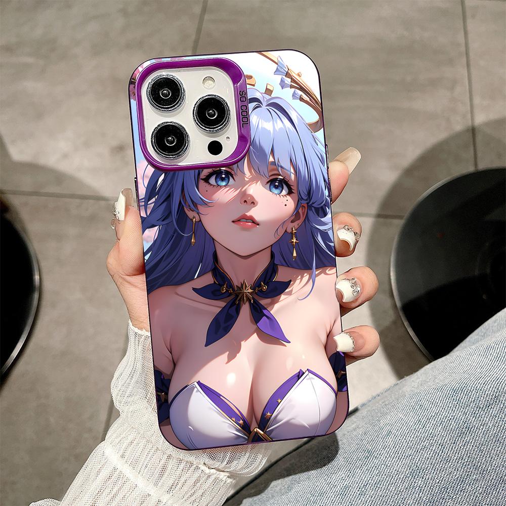 

HSR Robin Purple Translucent Mobile Phone Case for iPhone 17 16 15 14 13 12 11 X XR XS Air Pro Max Plus Colorful Cover iPhone 16