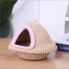 Warm Soft Bird Hanging Nest Hand Woven Windproof Thickened Bird Cage Bed for Parakeet Budgie Pet Bird Accessories