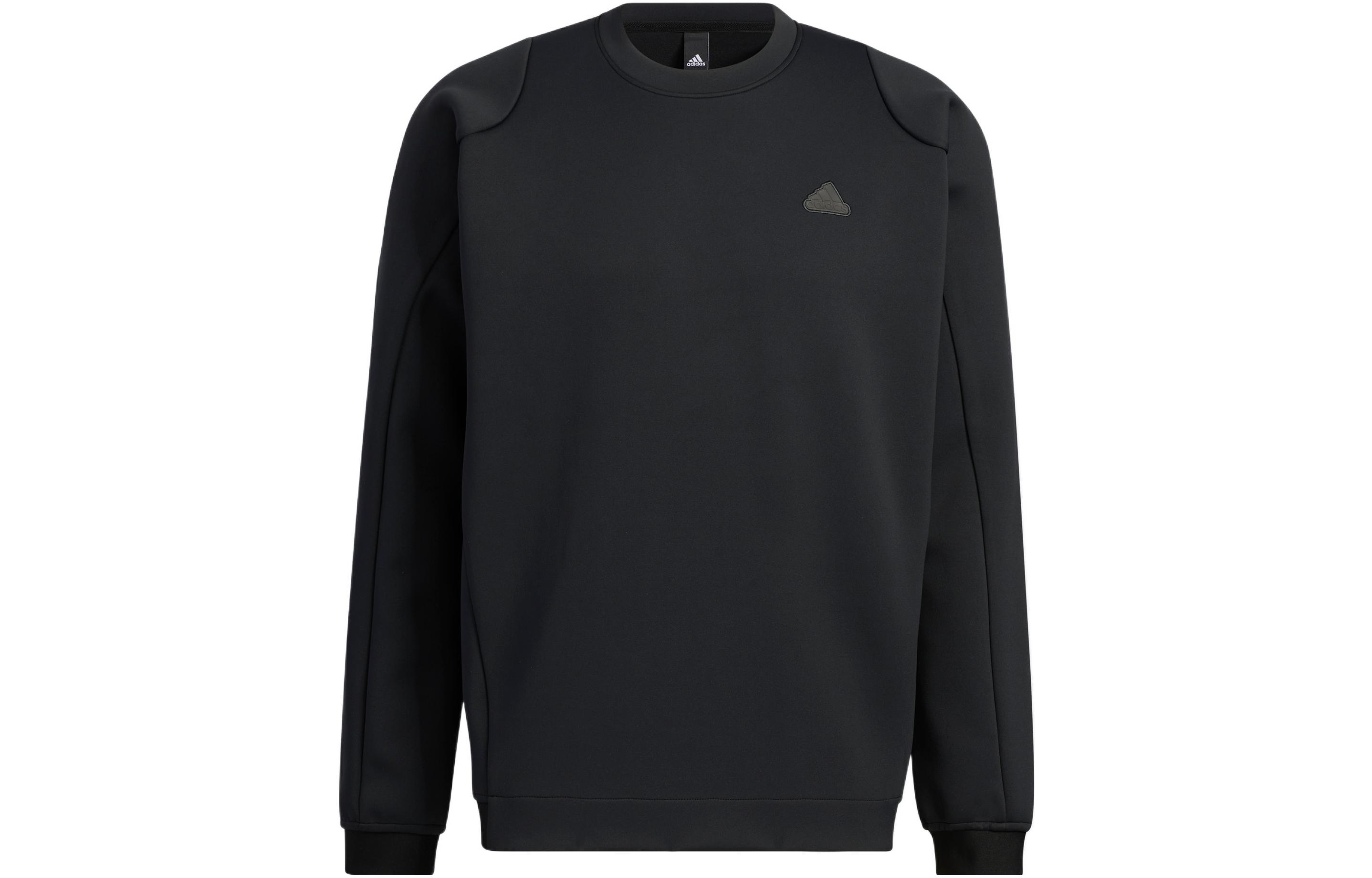 Adidas Sweatshirts Men s Black Crew Neck Moderate Regular HY5839 M