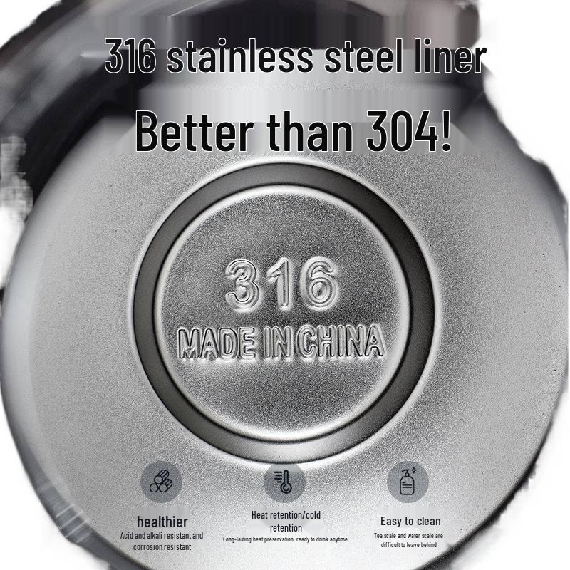 Stainless Steel Double-Layer Insulated Kettle with Anti-Scald Design