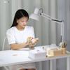 LED Adjustable Eye-Friendly Desk Lamp for Study, Reading, and Work with Long Arm and Clip, Ideal for Eyelash Extensions and Manicures.