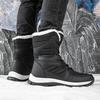 36-45 Men's Winter High Bands Boot Anti-Slip Waterproof Warm Pole Wool Warm Large Size Snow Boot Women's Shoes