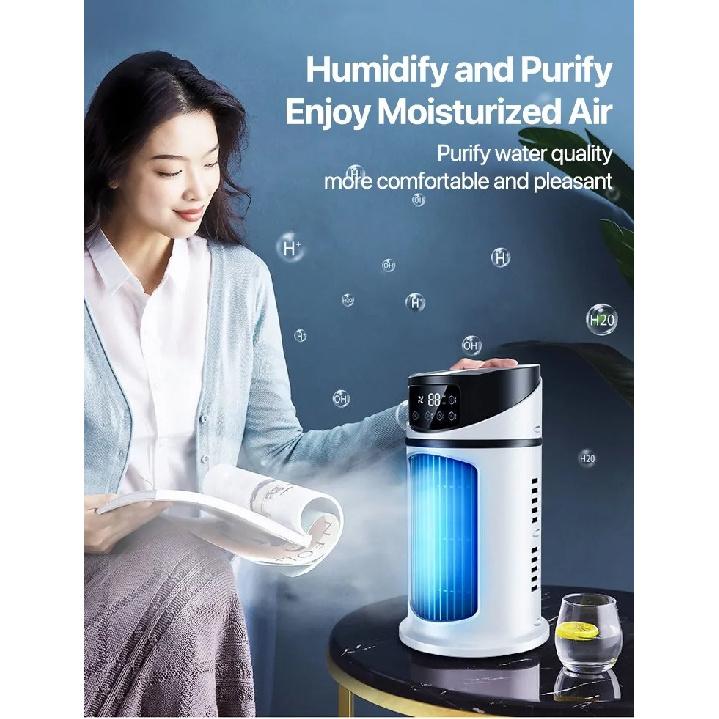 Tragbare Klimaanlage USB Mini Klimaanlage Luftkühler Ventilator Wasserkühlventilator Klimaanlage Luftkühler Für Zuhause Büro