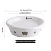 Hui Huang 14-Inch Round Ceramic Candle-Heated Food Warmer (Set of 2)