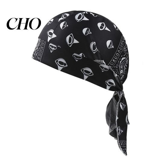 Hiking Headband Paisley Cooling Headscarf Cap Set, Sweat Wicking Adjustable Elastic Strap Bandana Straps Fit Breathable Hand Washable Headwrap Hat