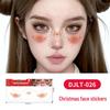 Christmas Tattoo Stickers: Easy-to-Remove Temporary Makeup Tattoos with Tree, Reindeer, and Snowflake Designs.