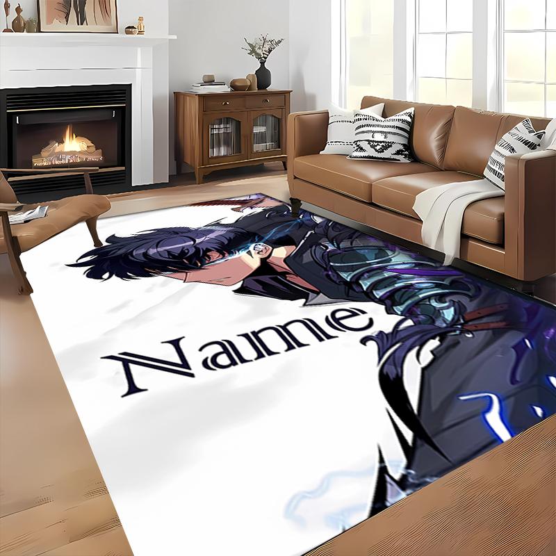 Custom Personalization Solo Leveling Area Rug - Perfect For Kitchen, Bathroom,Laundry Room Decor Large Size Available,Gift All Seasons