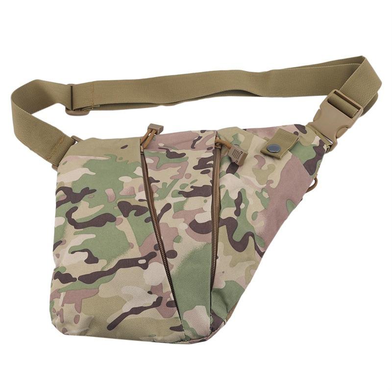 Men's Multi-Functional Tactical Storage Shoulder Bag Large Capacity Anti-Theft Chest Bag Messenger Waist Bag