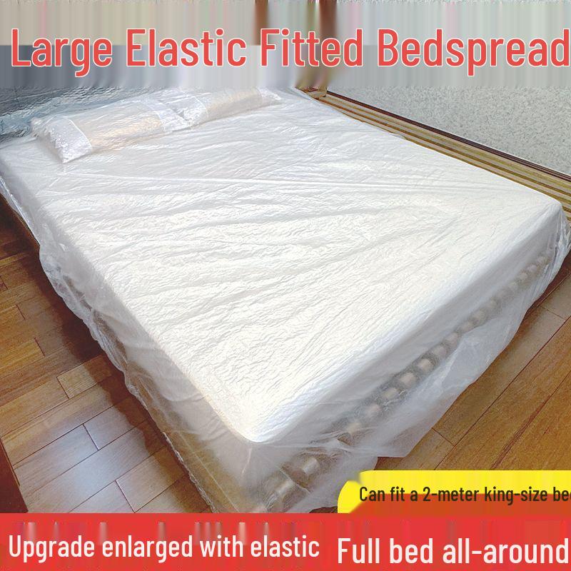 Large Dustproof Sofa and Bed Disposable Drawstring Cover with Elastic Edges