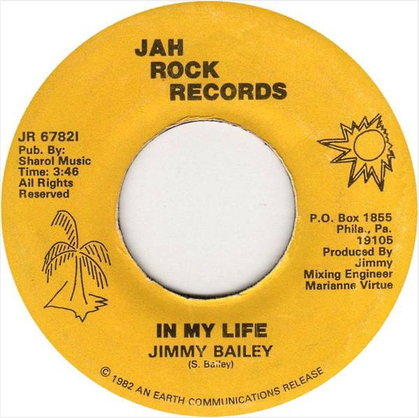 

7inch Record JIMMY LEE BAILEY In My Life Natural Rainfall JR67821 Jah Rock Record 1982 US Reggae Ska Dub Used
