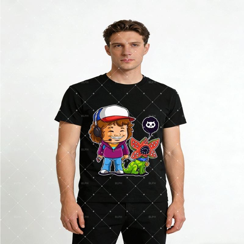 Summer Cartoon 'Stranger Things' Inspired Kids and Parents Matching T-Shirt