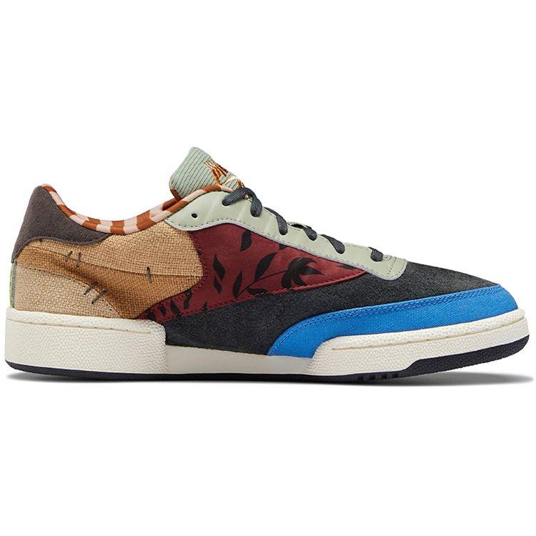 Kung Fu Panda X Reebok Club C 85 Patchwork Unisex Sneakers Multi-Color Gravel Classic-White GZ8634