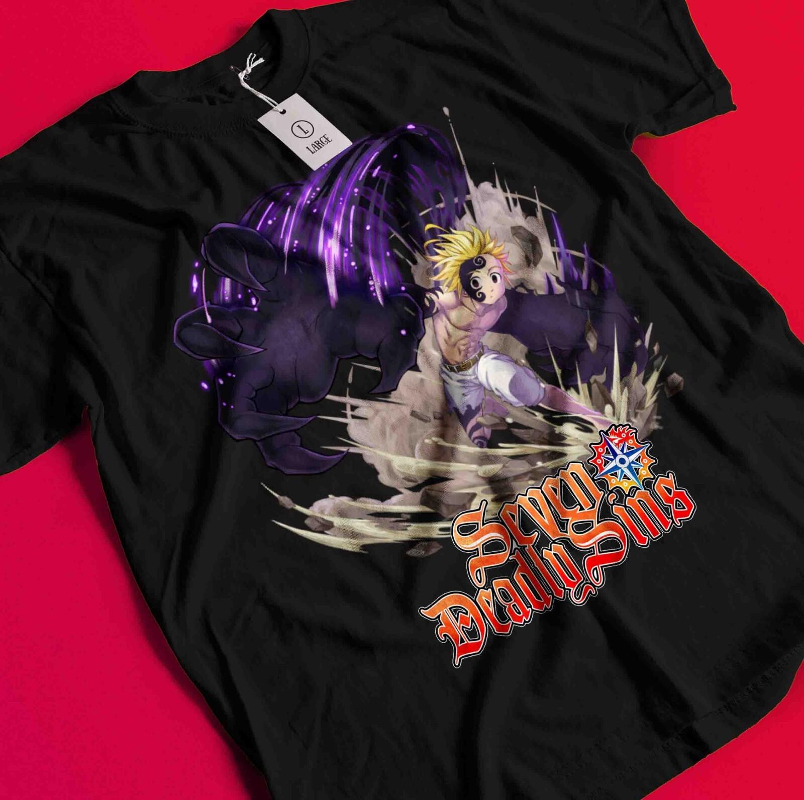 

Футболка Семь Смертных Грехов Футболка Мелиодас Футболка Эсканор Футболка Елизавета Бан Диана Кинг BB1024 M