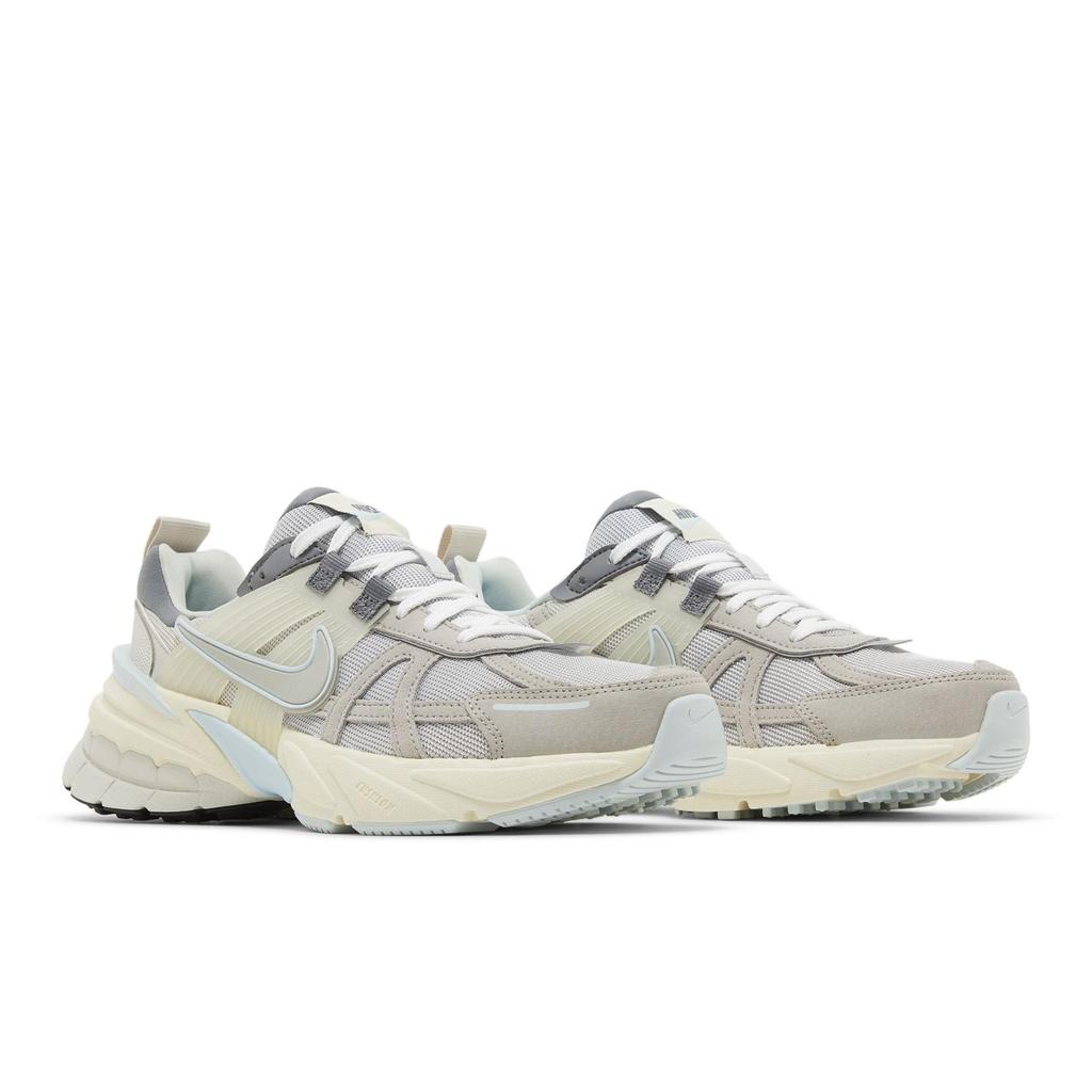 Nike Womens V2K Run 'Light Bone Iron Ore' (women's sizes) Light Bone / Light Iron Ore / Smoke Grey / Metallic Platinum Running Shoes FZ3596 072