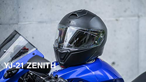 Yamaha Motorradhelm System YJ-21 ZENITH Sonnenblendenmodell, Semimatt Schwarz, Größe M (57-58 cm), 90791-2365M