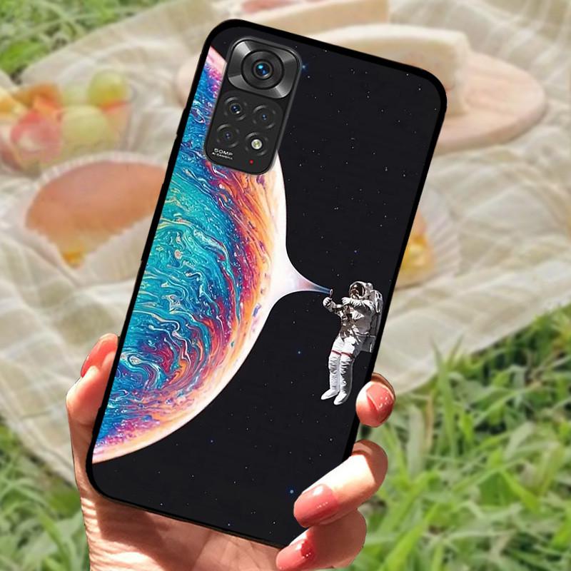 For Redmi Note 11 4G Case Cute Shockproof Silicone Soft TPU Phone Cover For Xiaomi Redmi Note 11s Bumper Cases On Note11 Pro