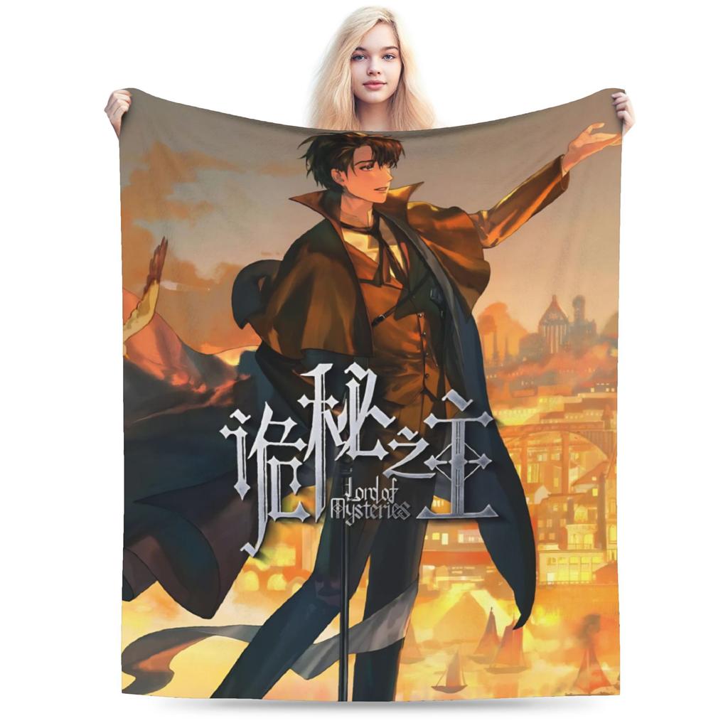 Lord Of The Mysteries  Warm Blanket  Kids Plush Throw Blanket Funny Bedroom Flannel Bedspread Sofa Bed Cover