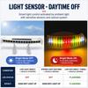 Mini Car Rear Wing Lamp Solar Energy Car Ambient Lighting Trunk Warning Light  Car Exterior Trim