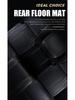 Four-Piece Universal PVC Car Floor Mats - Anti-Slip, Waterproof, Heat-Resistant Interior Protection.