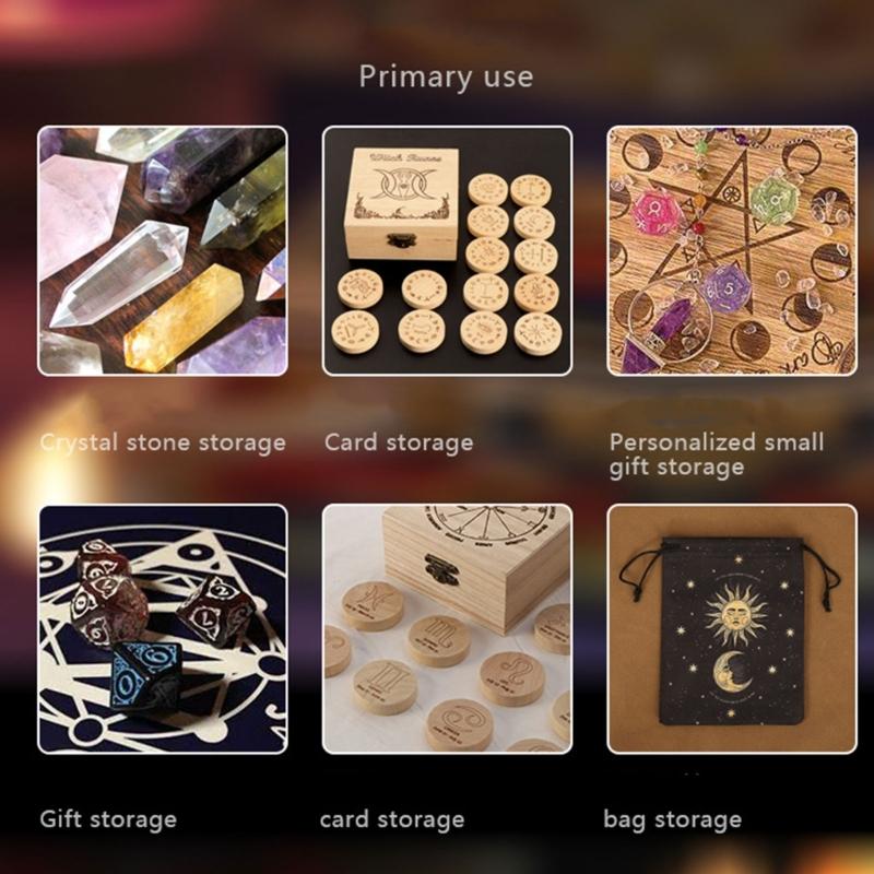 Rectangle Money Coin Carry Box Small Tarots Organizers Jewelry Key Storage Box