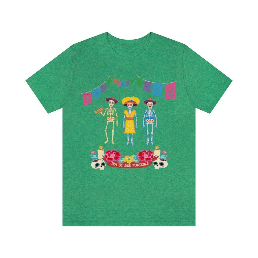 

Dia de los Muertos Unisex Jersey Short Sleeve Tee 5XL різнокольоровий