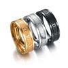 Punk Roman Numeral Stainless Steel Ring - European & American Style