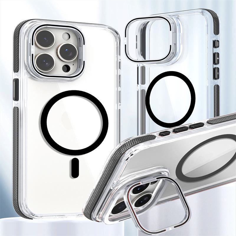 

Samsung S24plus/S23 Ультрапрозрачный двухцветный магнитный чехол-держатель для камеры Samsung S23 Plus