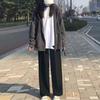 Petite Floor-Length Wide-Leg Pants Women's Drape Spring/Autumn Straight-Leg 2026 Style for Short Women, Summer Thin