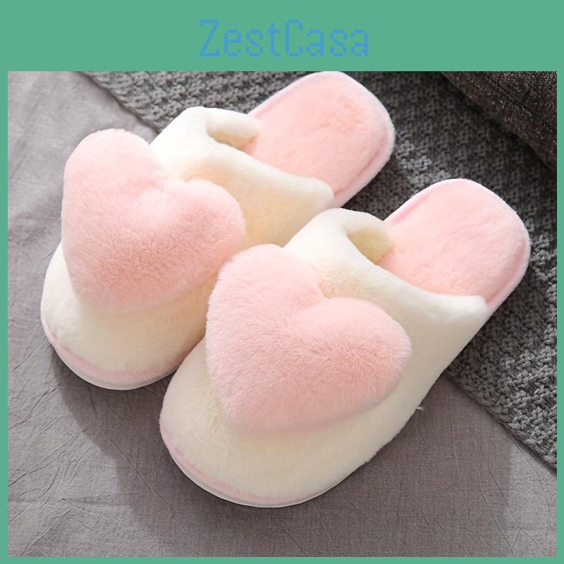 Plush Slippers Soft Cozy Slipon Lined Shoes For Indoor Slippers