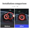 For Porsche Cayenne MACAN 718 911 Panamera Aluminium Alloy Clock Compass Stopwatch Decoration Ring Sticker Car Accessories