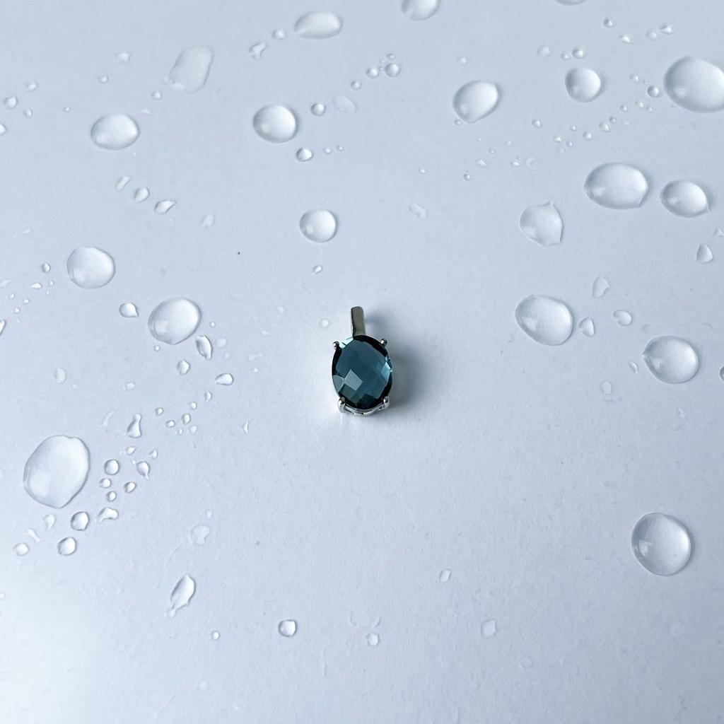 Silver Pendant with Topaz London Blue 2.3ct (2141648)