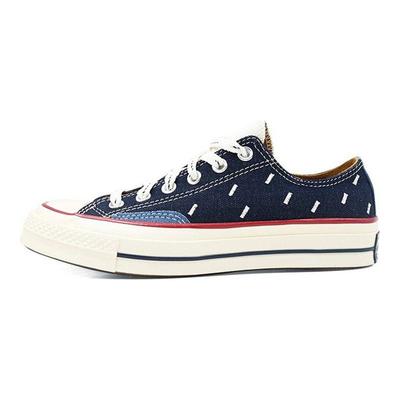 Chuck 70 Low Indigo Boro - Midnight Navy Sneakers Unisex Blu Aigrette Granata 171065C