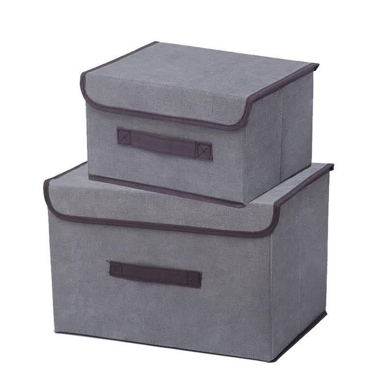 Foldable Linen Fabric Storage Box