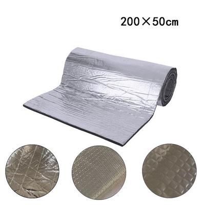 Tapis d'isolation phonique insonorisant pour autoradio en feuille d'aluminium 200 cm x 50 cm - Couverture d'isolation thermique auto-adhésive