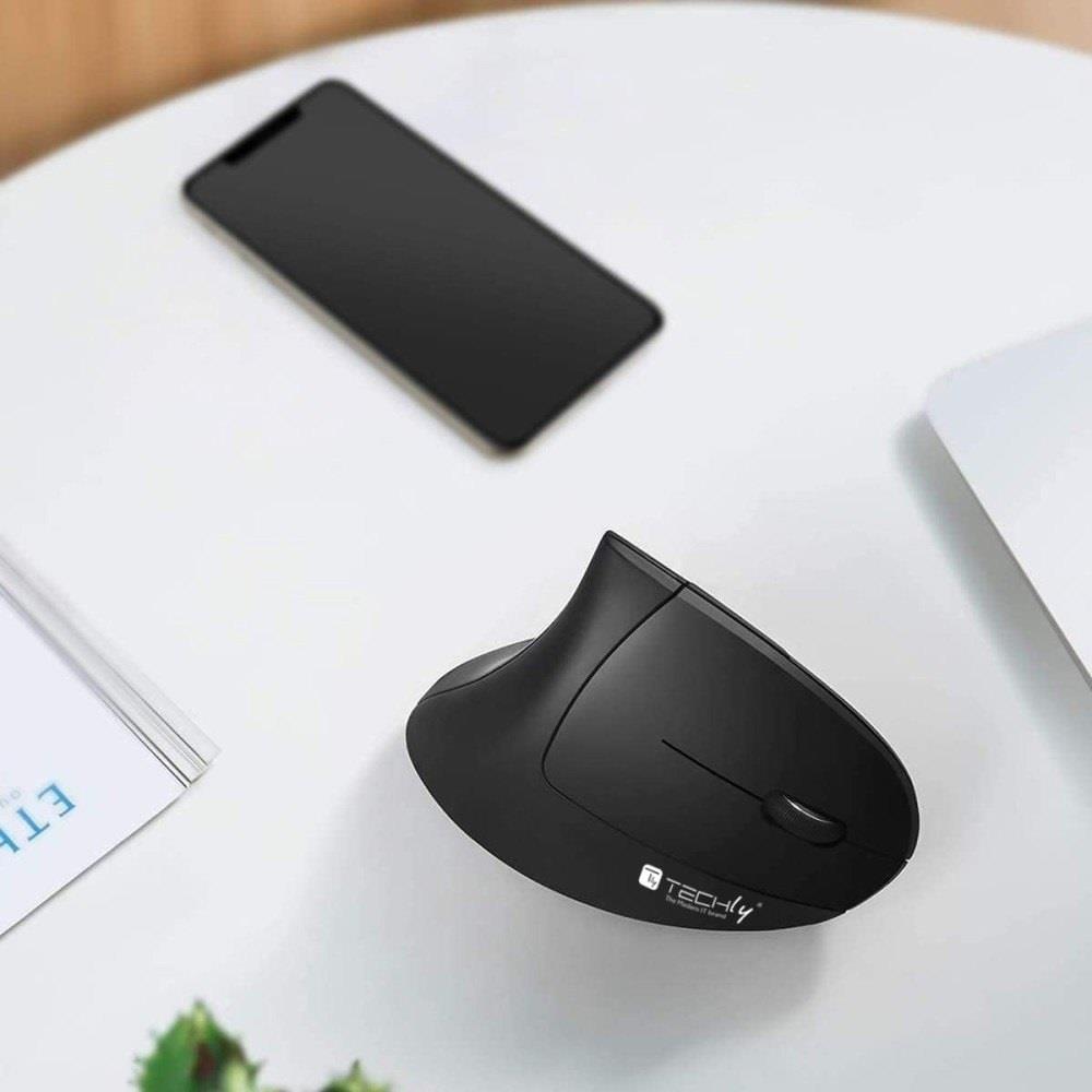 Techly 2.4GHz RF USB Vertical 1600dpi Optical Wireless Mouse