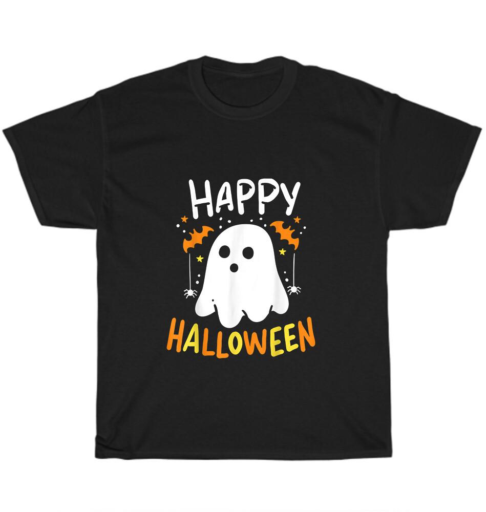 

Happy Halloween Ghost Costume Scary Creepy Party T-Shirt Unisex Tee Gift NEW 2XL
