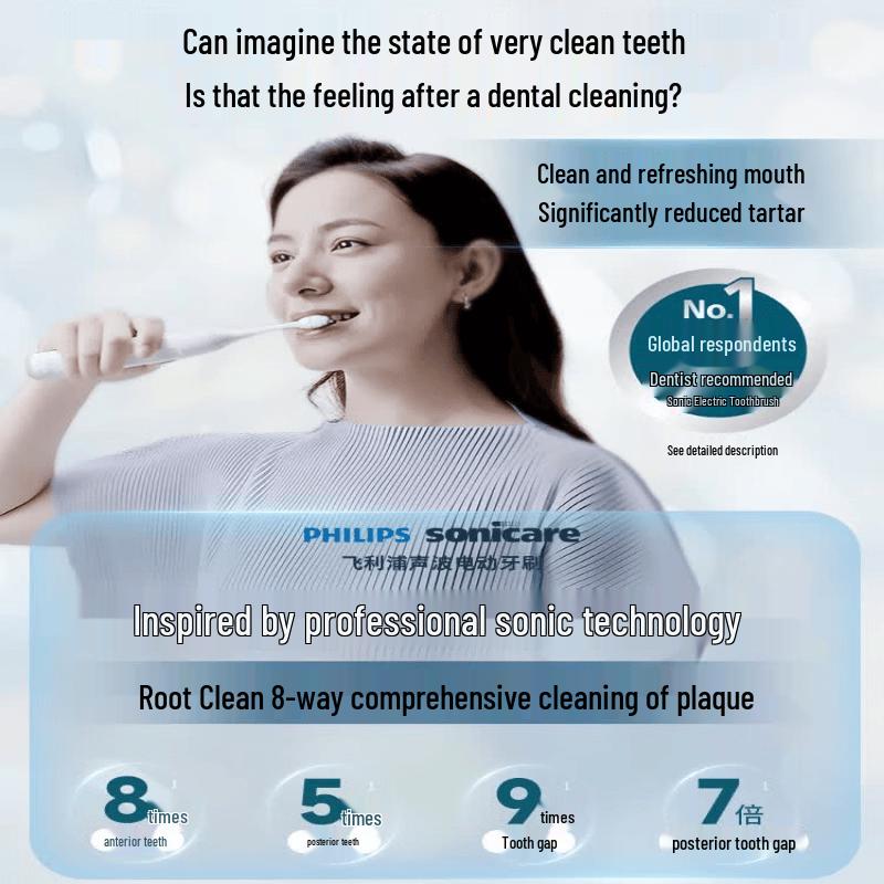 Philips DiamondClean 3 Series Sonic Electric Toothbrush CN plug (adapter included)