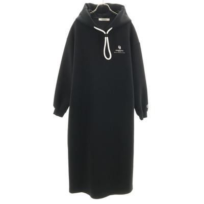 Made In Japan Long Sleeve Hoodie One Piece F Black Women Used