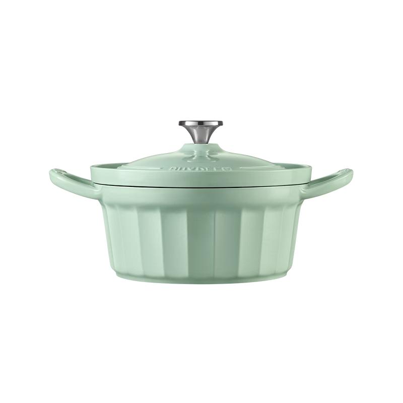 Buydeem 28cm Enamel Cast Iron Braising Pot