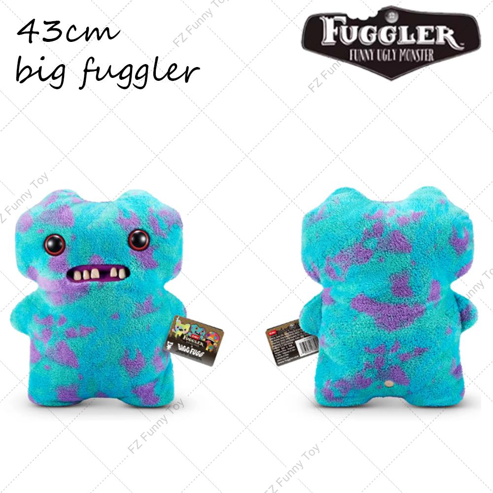 Groot Fuggler Monster Originele Pluche Pop Grote Maat 22-44Cm Lelijk Tand Monster Pluizige Sfinks Kat Knuffelkussen Kussen Speelgoed blue
