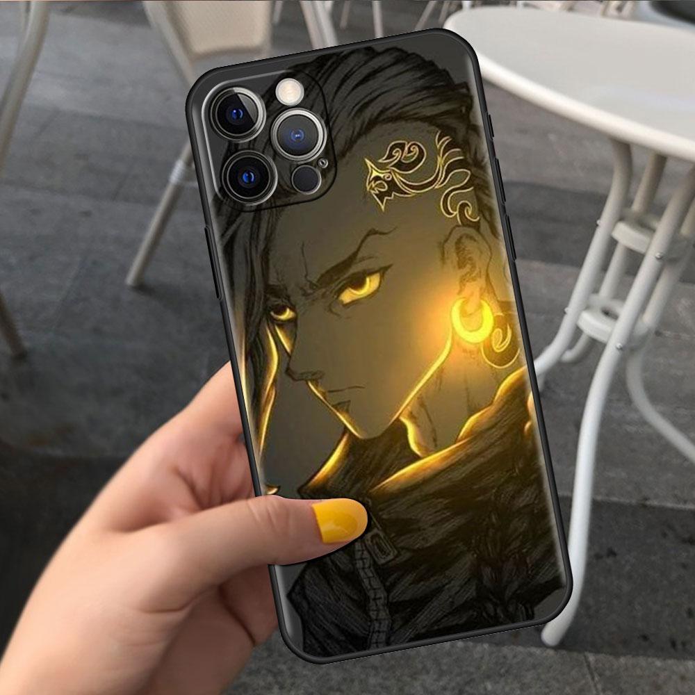 Case For Apple iPhone 14 11 13 7 12 Pro 7 XR XS Max 8 Plus 6 14Pro Black Soft Phone Coque Funda Tokyo Revengers Anime