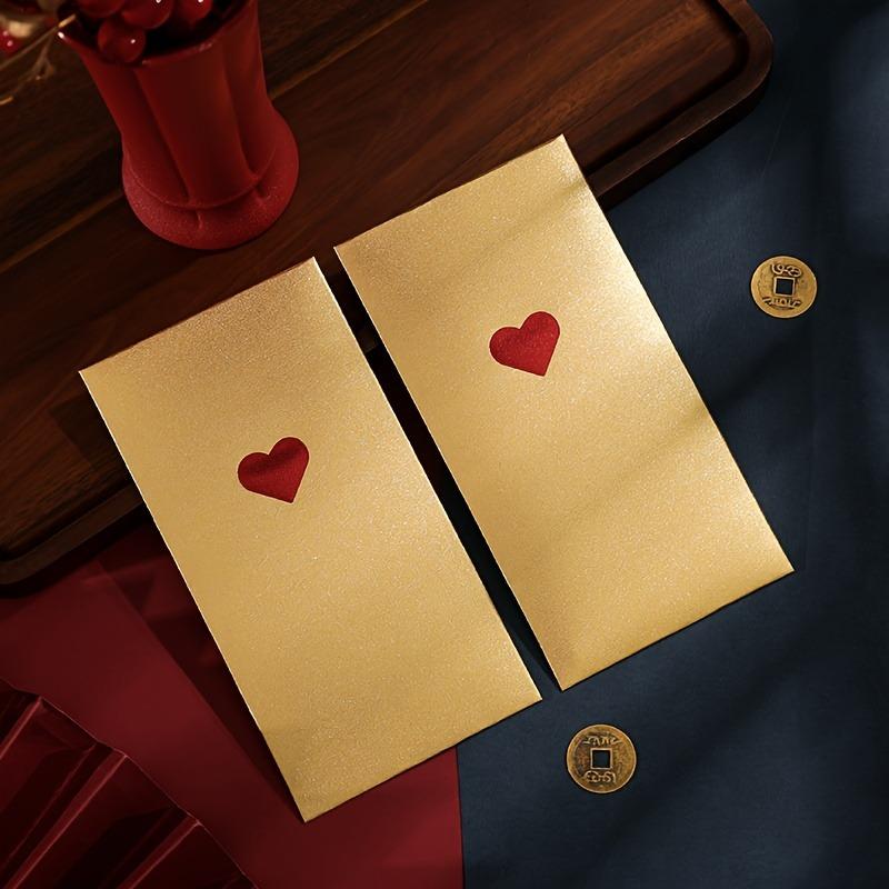 8pcs High Quality New Year Red Envelope with Exquisite Love Patterns, in Three Colors - Perfect for Valentine's Day/New Year