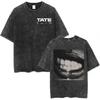Tate McRae Graphic T Shirt Washed Black Y2K Streetwear Unisex Tee S-XXL
