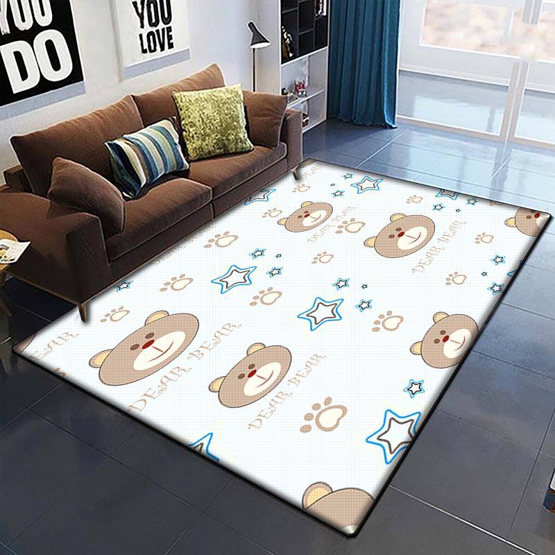 Desen animat anime frumos pictură covor pentru camera de zi Covor zonă mare Covor negru moale Covorașe de decorare a casei Covoare Boho Picnic