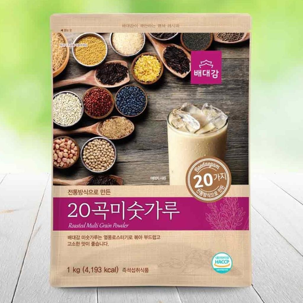 [Baedaegam] Domestic Savory Rice Flour/ 20 Grains Misutgaru 1 Kg, Korean Essential Health Food