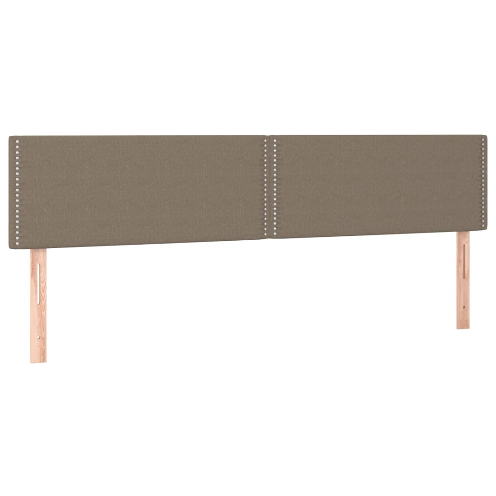 Vidaxl Letto Continentale Con Materasso, Taupe, 120X190 Cm, Tessuto